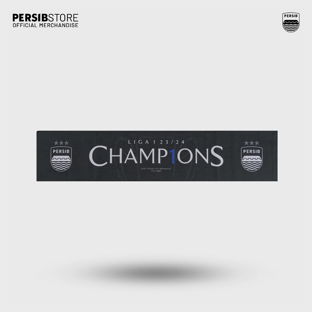 PERSIB TROPHY CHAMP1ONS FLAG BANNER - BLACK