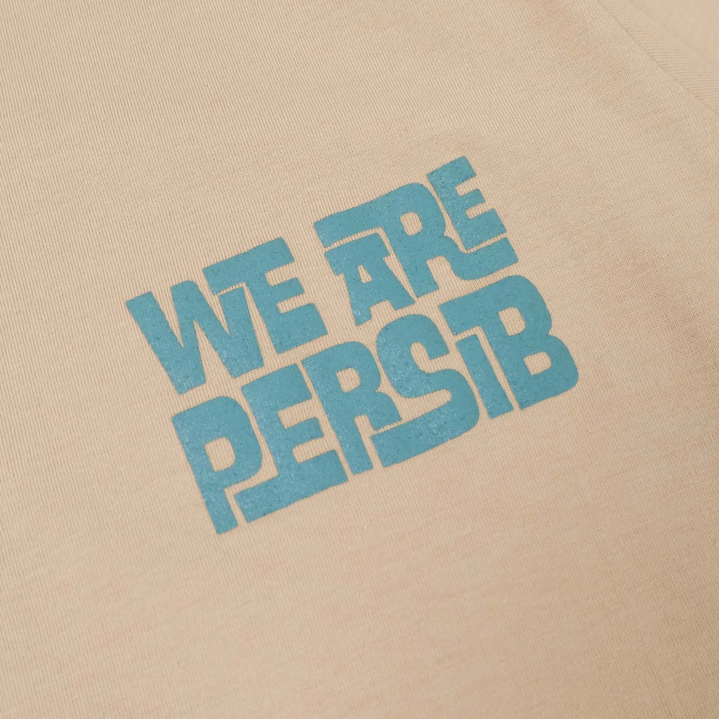WE ARE PERSIB BASIC TSHIRT BEIGE - Gambar 3