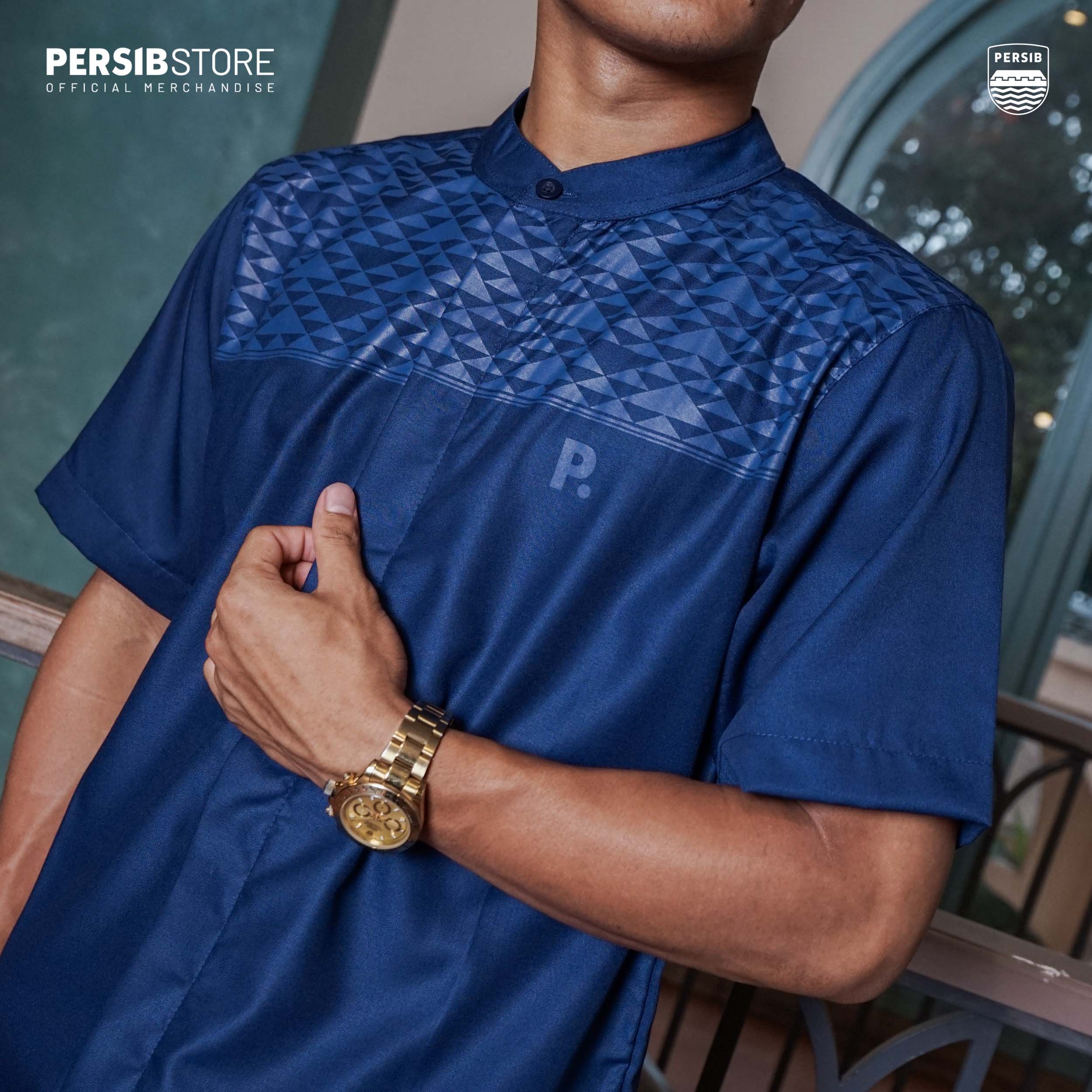 PERSIB BAJU KOKO GEONOENG NAVY PRIA DEWASA - Gambar 2